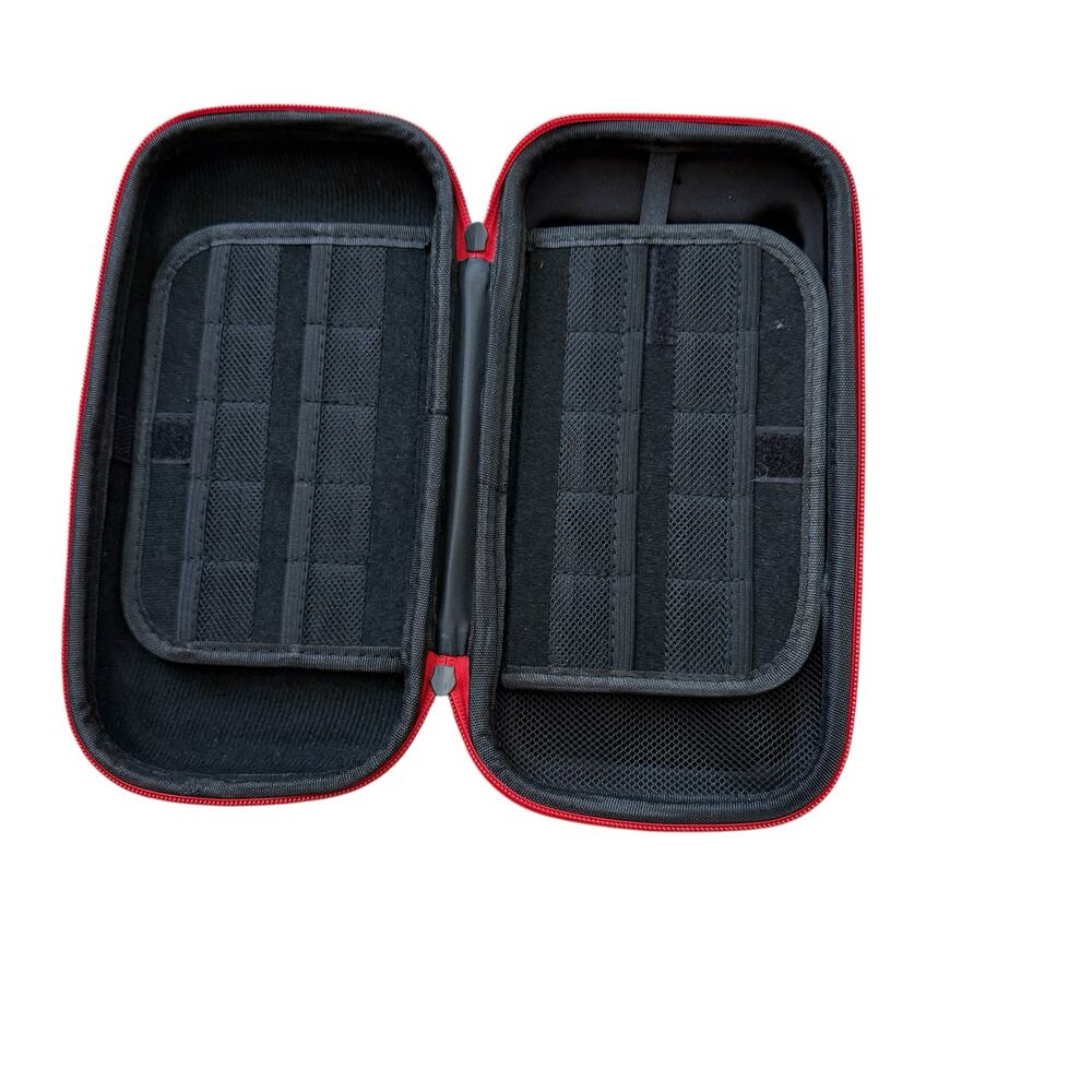 Nintendo Switch OIVO Black Red Trim Travel Carrying Case Non Oled Hard Case - Picture 12 of 16